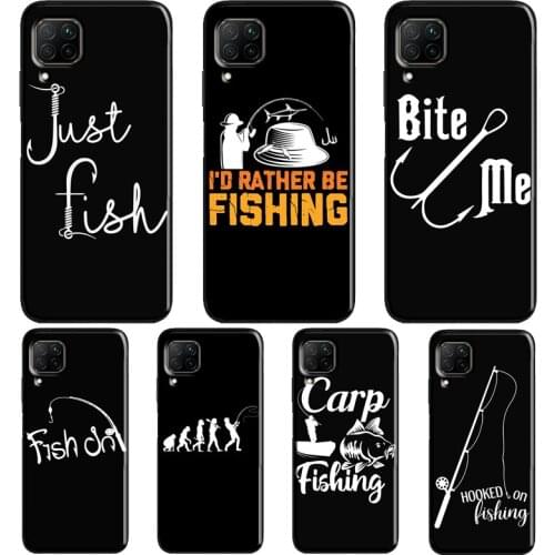Fishing Fishermen Fish Case For Huawei P20 Lite P40 P30 Pro Nova 5T P Smart Z 2019 2021 Honor 10 Lite 9X 8X Cover