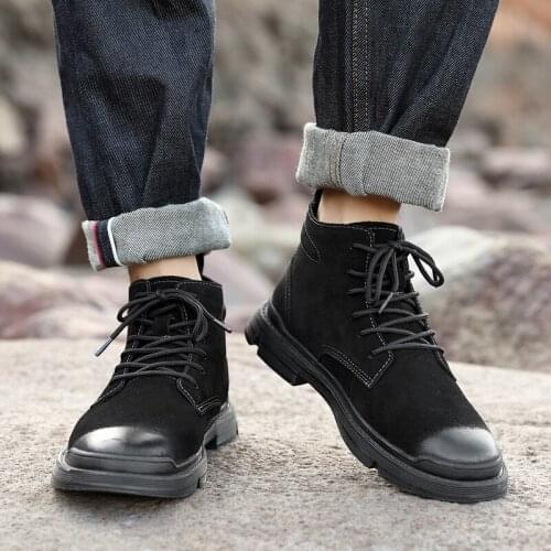 Casual coturno boot men western mens summer shoes home mens dress Winter boty BOOTS boots top work chelsea high MEN cowboy man