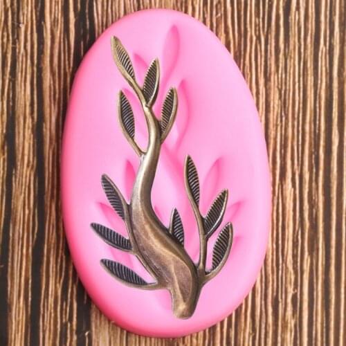 Tree Branches Border Silicone Molds Cupcake Topper Fondant Cake Decorating Tools Polymer Clay Candy Chocolate Gumpaste Moulds