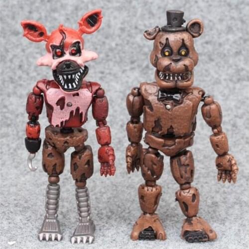 Five Night At Freddy Anime Figure Fnaf Bear Action Figure Pvc Model Freddy Toys For Children Gifts