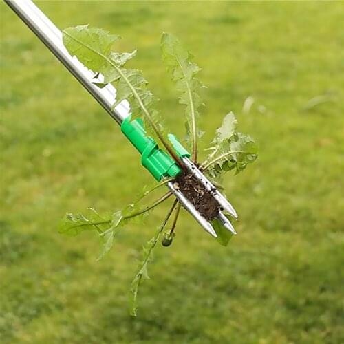 Forked Head Manual Weeder Weed Puller Weeder Twister Twist Pull Garden Lawn Root Remover Spring-Operated Ejection Tool