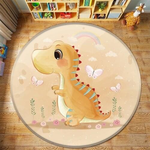 Rugs Dinosaur Pattern Rug Children Carpet Baby Crawling Rug Bedroom Bedside Hanging Rug Living Room Decoration Bedroom Decor Mat
