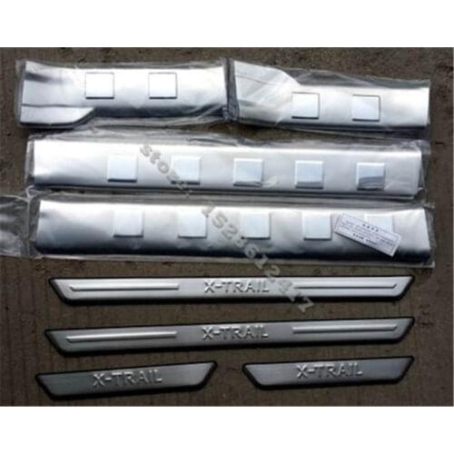 Stainless Steel Internal external Scuff Plate/Door Sill Door Sill for Nissan X-Trail X Trail T31 2008-2013 Car Styling
