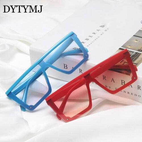 DYTYMJ New Children Sunglasses 2021 Big Frame Square Sunglasses for Kids Gradient Glasses Vintage Shades for Girls Boys Unisex