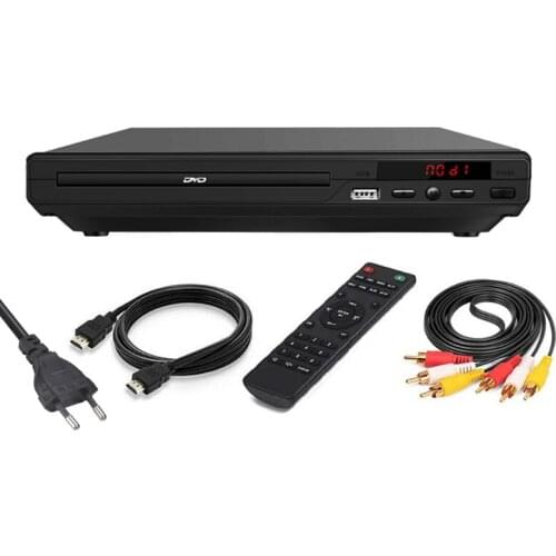 2021 New Home Mini DVD Player DVD Disc Player for TV with H DMI/AV Output Cables Included 1080P USB Input