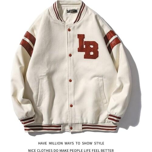 2021 New Spring&Autumn Loose Oversize Embroid Mens Baseball Jacket Womens Coat Varsity College Unisex Couple Boyfriend Style