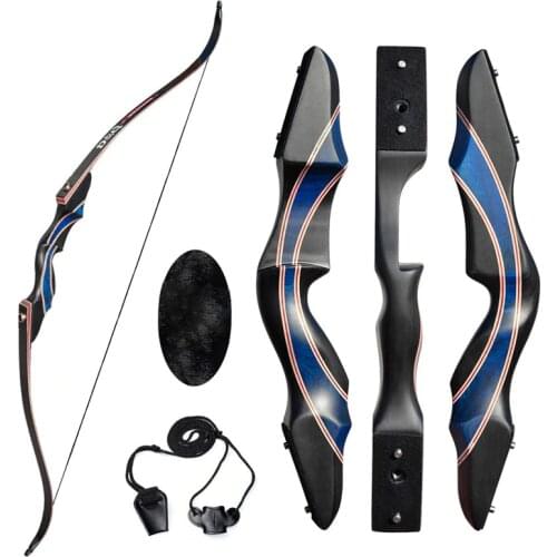 American Hunting Recurve Bow 30-50lbs for Adult Men Women Right Hand Shooting Training Pratice Takedown Wooden Longbow