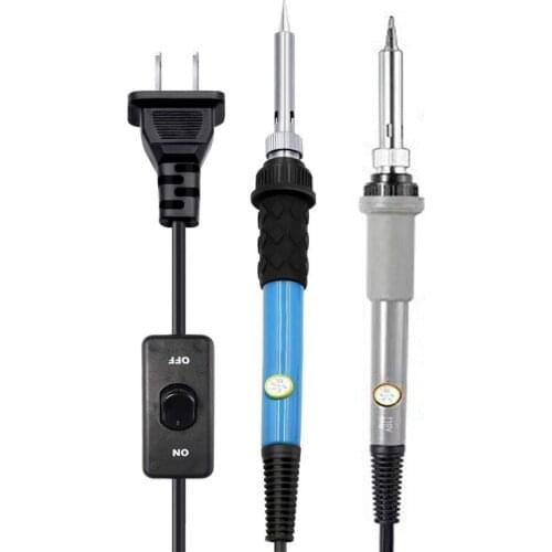 Adjustable Temperature Soldering Iron 60W 110V/220V Electric Solder Iron Rework Station Handle Heat Pencil Welding Repair Tools