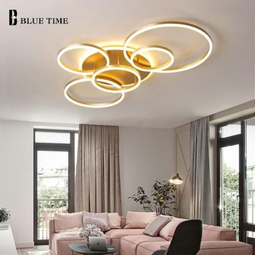 Gold&White&Coffee Modern Led Ceiling Light For Living room Bedroom Dining room Kitchen Light Home Acrylic Led Ceiling Lamp Metal