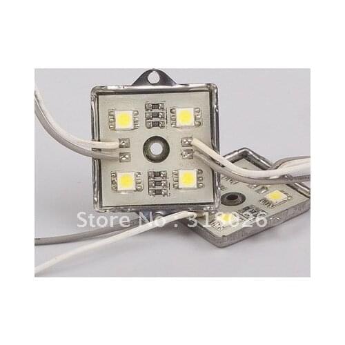 Waterproof LED Module 12V DC SMD 5050 square led modules lighting Leds Sign Led Backlights For Channel Letters White 40pcs/lot