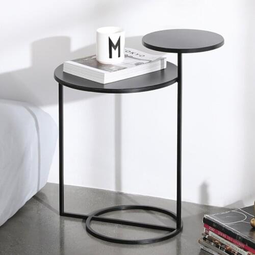 High-temperature baking paint Creative iron side table Simple and modern Living room sofa coffee table corner table