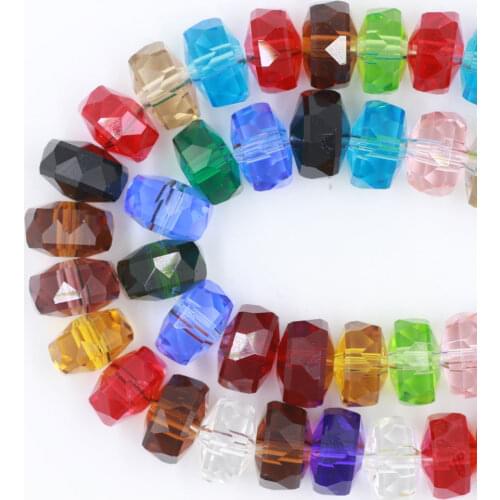 ZHUBI Chinese Jewelry Crafts Beading 10M Plastic Flat Beads Crystal Rondelle Lampwork Glass Beads Wholesale DIY Curtain Design