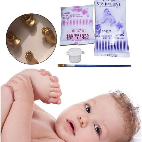 1set 3D Hand & Foot Print Mold For Baby Powder Gift VIP link O6B0
