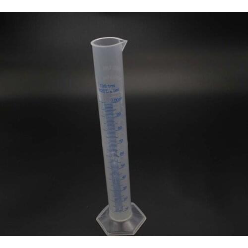 100ml Plastic Measuring Cylinder Graduated Cylinders for Lab Supplies Laboratory Tools for School Container Tube Accessories