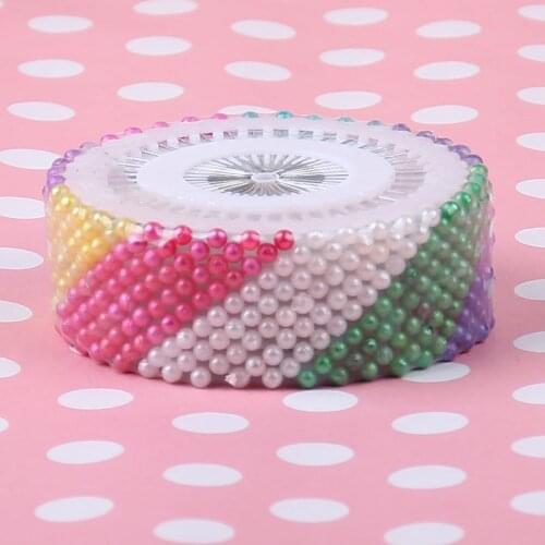 480Pcs Multi Round Pearl Head Dressmaking Pins Weddings Corsage Florists Sewing Tools Mini Ball Handmade Crafts Accessory