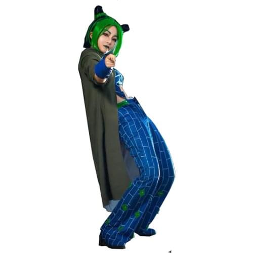 Anime JoJos Bizarre Adventure Cosplay Jolyne Cujoh Kujo Costume custom made