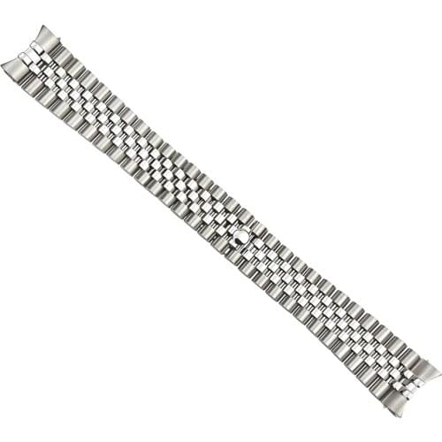 Stainless Steel 21mm Jubilee Watch Band Compatible with Rolex 41 Or 41mm Datejust II 2 Stainless Solid End