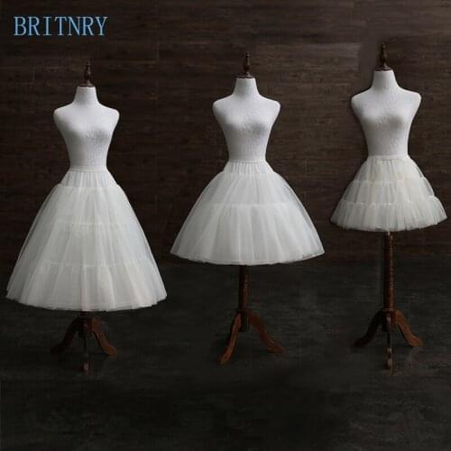 BRITNRY New Arrivals Short Petticoat for Girls Underskirt Tulle Vintage Wedding Accessories