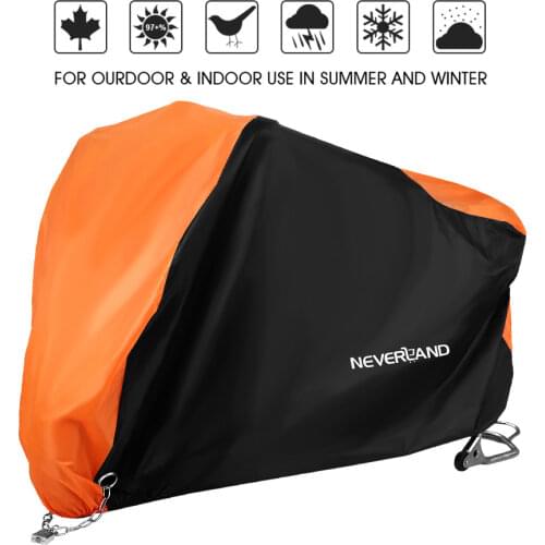 XXXL 295cm Black Silver Water Rain Proof Motorcycle Covers Motors Dust Snow UV Sun Scooter Protector Cover Outdoor D35