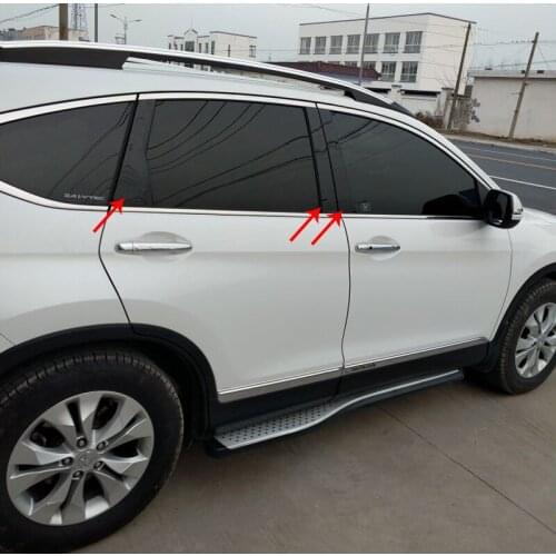 For HONDA Accord 2008-2012 CRV 2012-2016 2017 Window Central BC column Decoration trim Black mirror