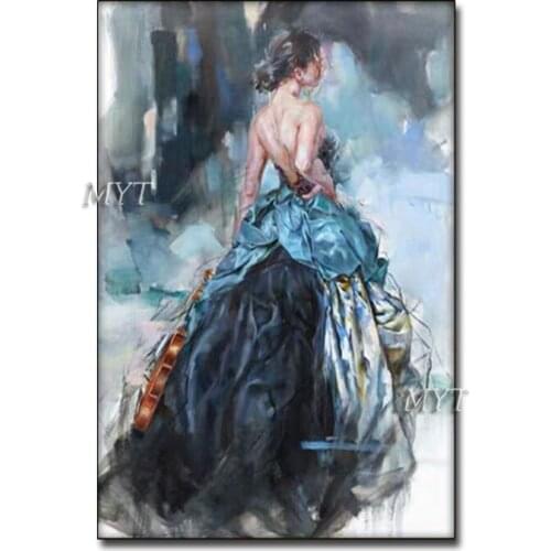 Sexy Girl Dressing Wall Decor Picture Canvas Wall Art Handmade Woman Oil Painting Art Modern Decorative Items Photo To Painting