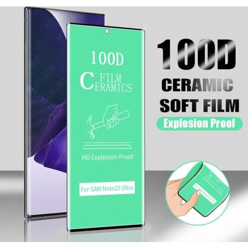 Ceramic Screen Protector For Samsung Galaxy S21 Note 20 Ultra 10 Plus 9 8 S10 S8 S9 Plus Full cover Soft Film Screen Protector