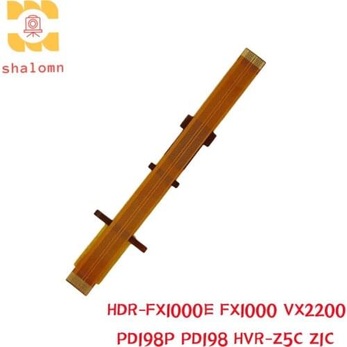 2PCS EVF Eyepiece Viewfinder control Flex Cable For Sony HDR-FX1000E FX1000 PD198P VX2200 PD198 HVR-Z5C Z1C Z5C Video Camera