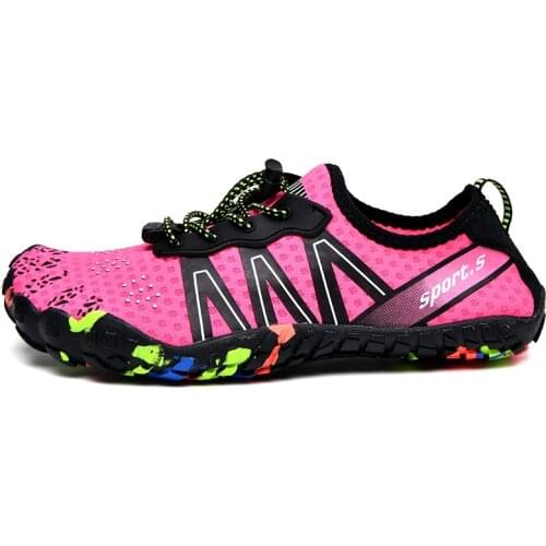 Summer Fashion Pink Aqua Shoes Women Couple Water Shoes Sneakers Colorful Outdoor Sports Breathable Quick-dry Beach Shoes Women