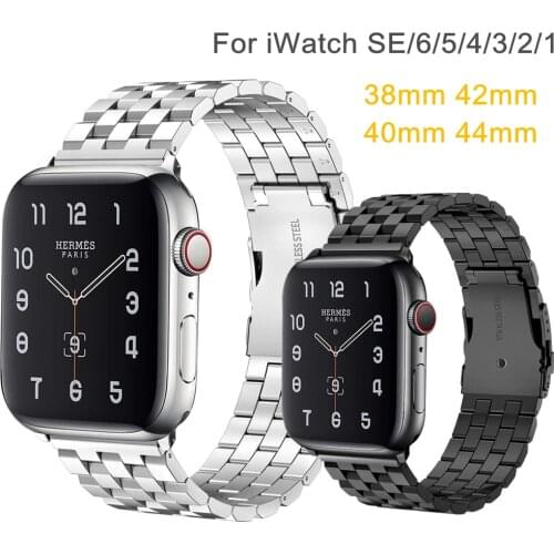 Metal Wristband for Apple Watch 6/SE Bands 44mm 40mm 42mm 38mm Stainless Steel Strap Bracelet for iWatch Series 6/5/4/3/2/1/SE