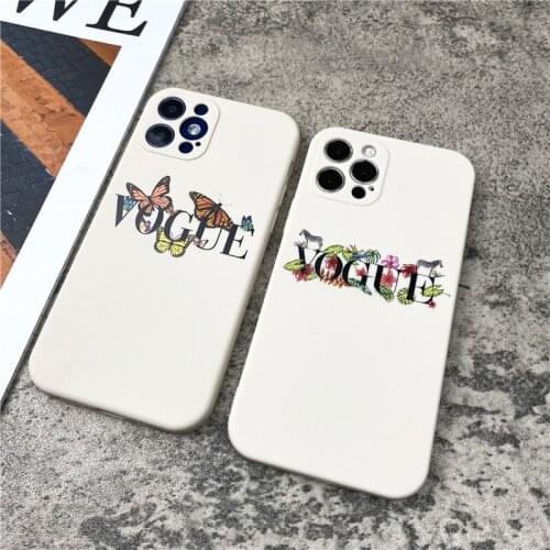 Fashion Magazine Vogue Soft Case For Iphone 11 12 Pro Max Mini 7 8 6 6s Plus Xr X Xs Max Se Liquid Silicone Phone Cover Fundas