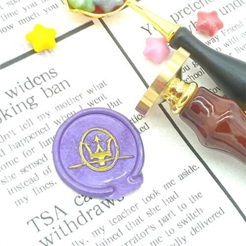DIY Maserati logo Initial customize your logo Name Box set personalized Letter/Sealing Wax /wedding Wax Seal Stamp