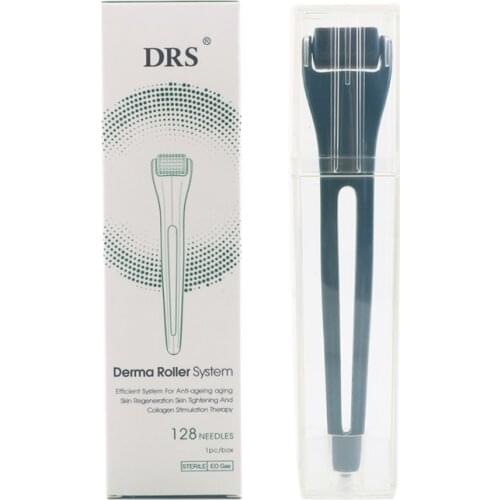 NEW DRS 128 Derma Roller Skin Titanium Microneedling Face Roller With Case Microneedle Roller Hair Growth Care Dermaroller