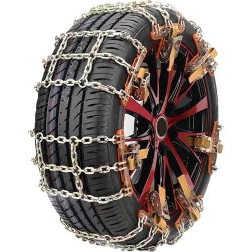 New Steel Car Tire Chain Tyre Traction Chain for Snow Ice Road Winter Vehicle Tools Universial Car Snow Chains Winter Use Tools