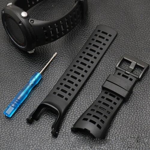 Strap For SUUNTO CORE Ambit 1 2 3 2R 2S Peak 24mm Mens Watch Rubber Band Screwdriver Watch Accessories Wristwatches Belt