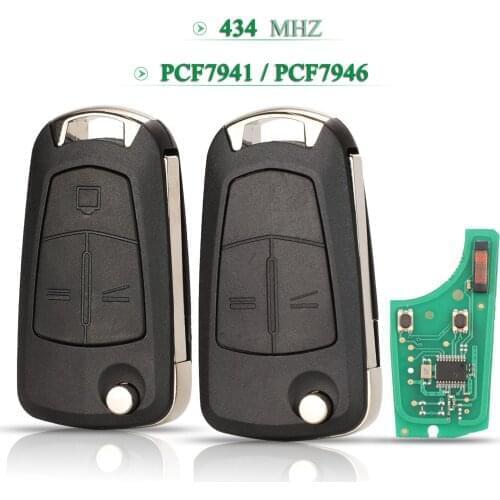 Bilchave 2/3BT For Opel Astra H 2004-2009 Zafira B 2005-2013 Vectra C 2002-2008 Signium 434Mhz PCF7941/61 Chip Smart Remote Key