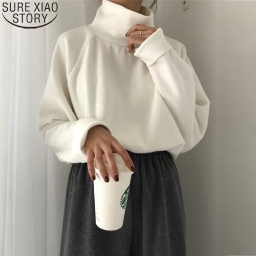 Turtleneck Sweater Women Winter Clothes Knitted Sweaters Pullovers Fashion 5 Colors Casual Loose Long Sleeve Thick Sweater 10979