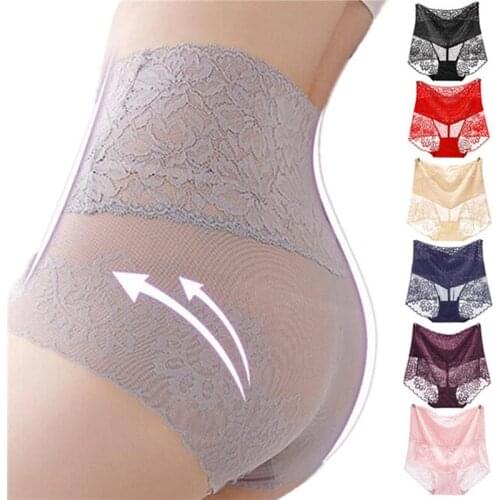 Womens Panties Sexy Lace Panties Lingerie High Waist Plus Size Women Sexy Transparent Underpants Briefs Panty Underwear