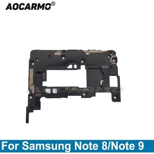 Aocarmo For Samsung Note 8 9Note8 Motherboard Back Cover Holder With NFC Antenna Module Replacement Parts