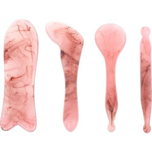 1PCS Guasha Scraping Massage Scraper Face Neck Skin Massager Acupuncture Gua Sha Board Acupoint Face Eye Care SPA Massage Tool