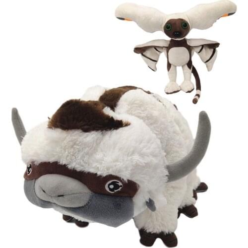 2pcs/set Avatar:The Last Airbender Appa And Momo Stuffed Animals Plush Toy