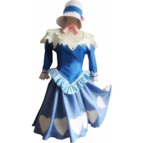 2020 New Style Fairy Tail Juvia Lockser Blue Lolita Dress Cosplay Costume