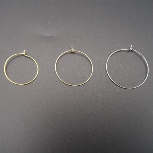 300pcs 25/30/35mm Big Hoop Earrings DIY Earring Circle DIY Jewelry Finding