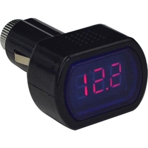 Mini Digital Display Car Vehicle Battery Voltage Meter Red LED 3 Display Tester Voltmeter for DC 12V 24V Cars Auto Accessaries