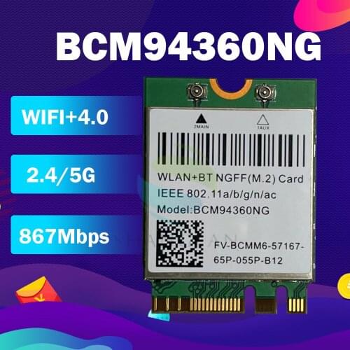 Dual Band 1200Mbps BCM94360NG WiFi Card For MacOS Hackintosh 802.11ac Bluetooth 4.0 Wireless Adapter Network Lan Card WIN7/8/10