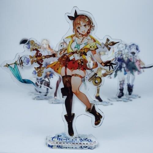 Atelier Ryza: Ever Darkness & the Secret Hideout Action Figure Cosplay Toys Reisalin Stout Acrylic Dolls Stand Model 16cm