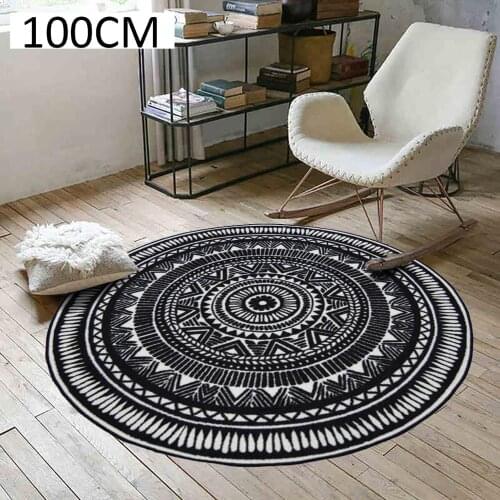 Geometric Living Room Bedroom Computer Hanging Basket Chair Creative Carpet,100 cm