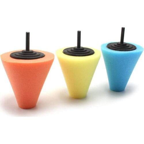 Car Wash Sponge Cone Polishing Foam Pad Car Wax Polish Auto Detailing For Wheel Fender Car Cleaning Polishing Car Cleaning Tools