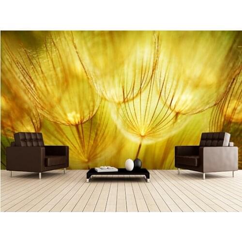 Custom natural wallpaper,Soft Dandelion Flowers,3D photo wallpaper for living room TV bedroom background waterproof wallpaper