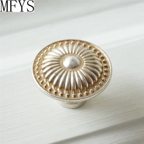 Dresser Knobs Antique Silver Gold Drawer Knobs Handles / Kitchen Cabinet Door Knobs / Rustic Retro Furniture Knob Hardware