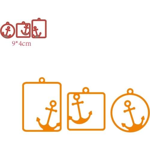 MISS VINTAGE 2021 New Arrival Anchor Tag Stencil Metal Cutting Dies For Scrapbooking Practice Hands-on DIY Album Card Craft